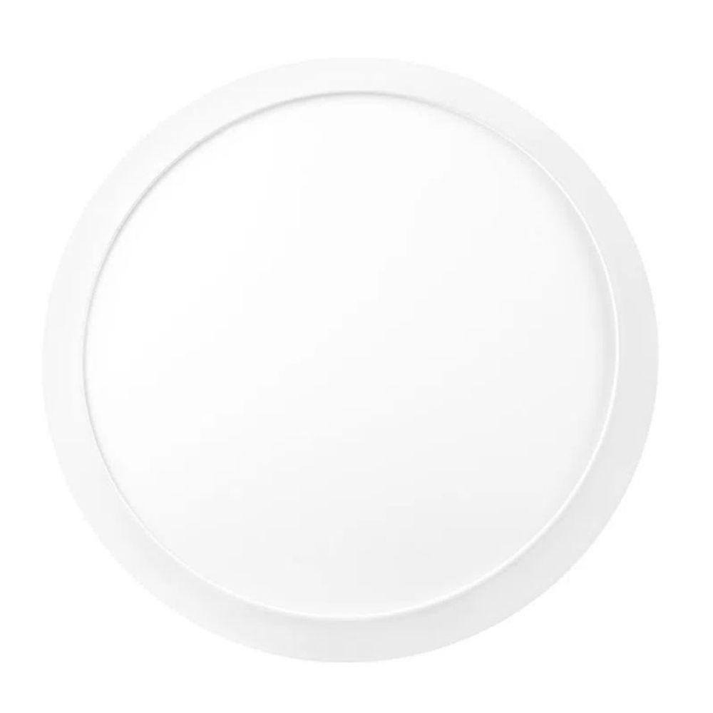Painel De Led Sobrepor 18w Redondo Branco Frio Bivolt - 8