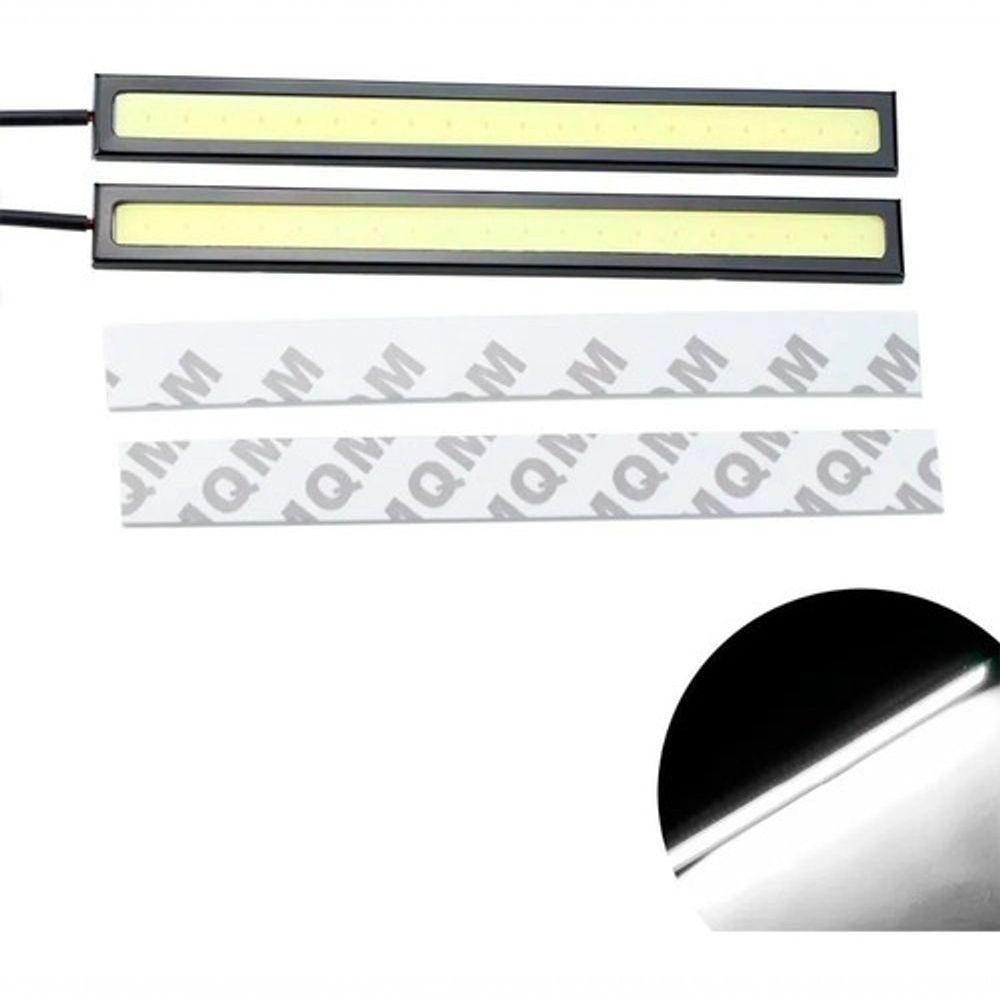 Par Barra Led Super Farol Drl Luz Diurna 12V Carro & Moto - 2