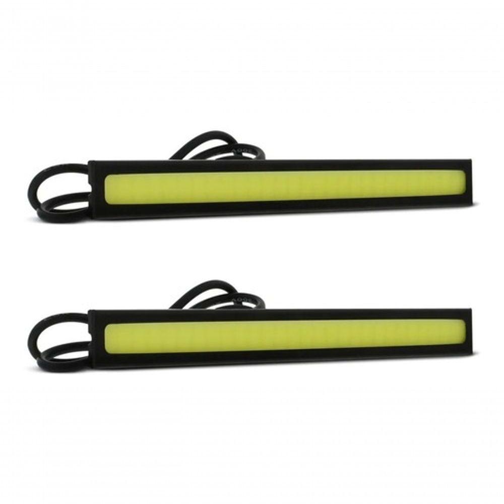 Par Barra Led Super Farol Drl Luz Diurna 12V Carro & Moto - 3