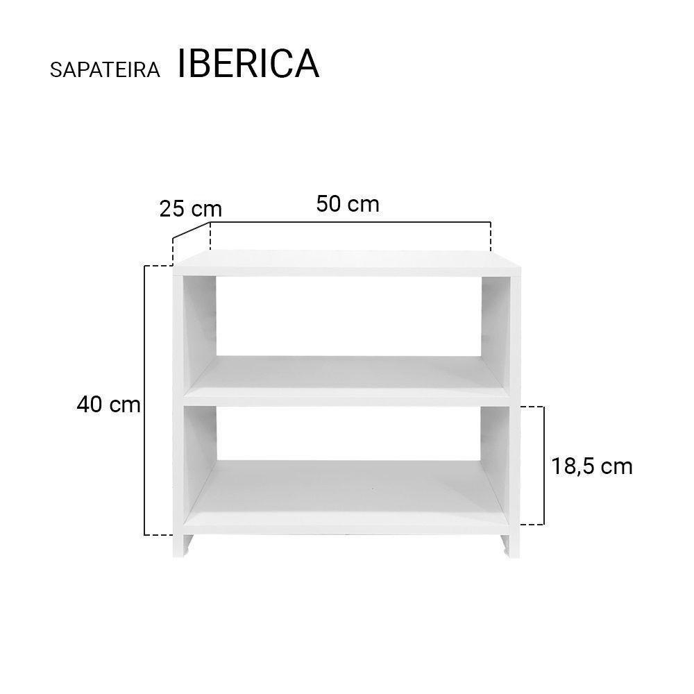 Sapateira Simples Branca Para Quarto Sala - 5