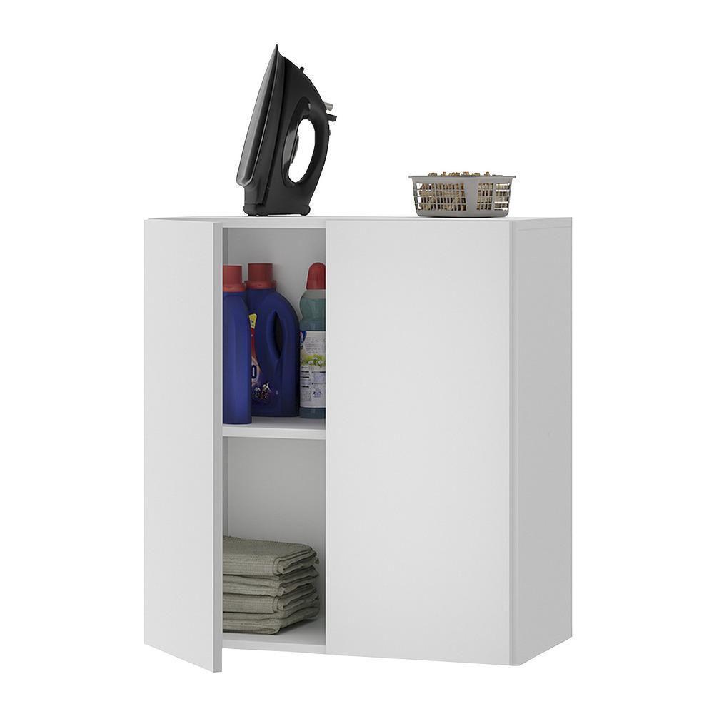 Armário Lavanderia Com 2 Portas Multimóveis Branco - 3