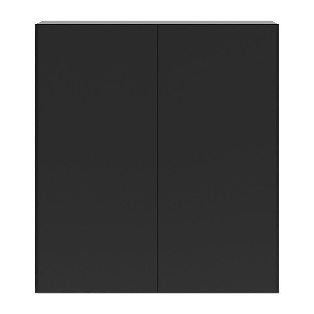 Armário Lavanderia Com 2 Portas Multimóveis Preto - 1