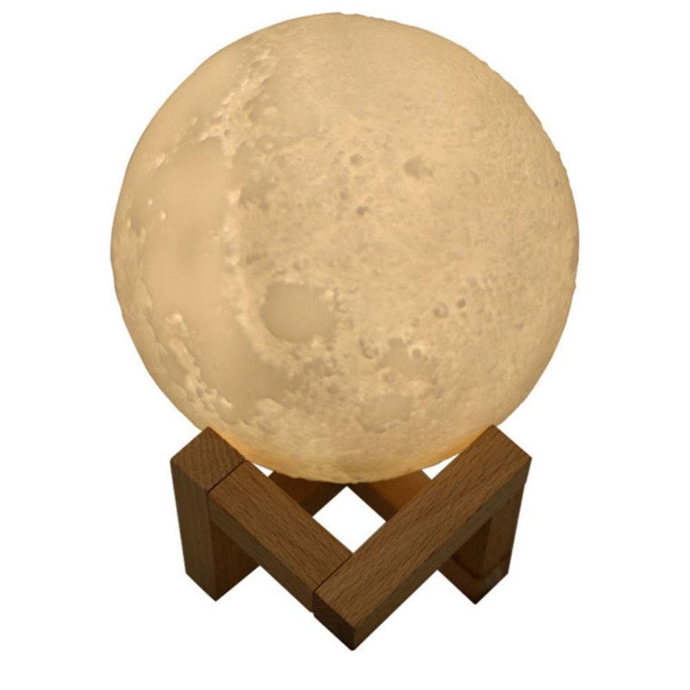 Umidificador De Ar 3D Lua Lâmpada Difusor De Luz Aroma Óleo Essencial Usb - 2