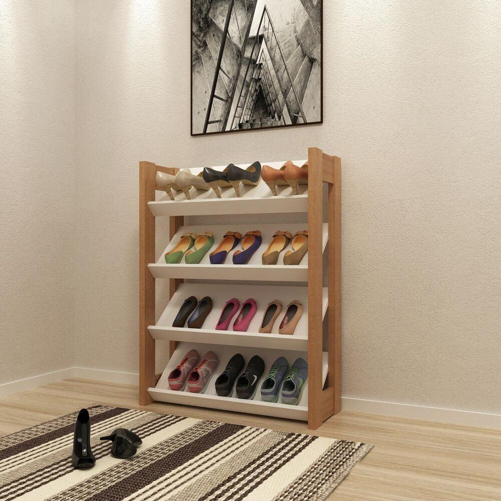 Sapateira Multimóveis Cr35006 Branco/amêndoa - 1