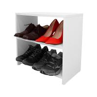 Sapateira Branca Para Quarto Sala 50 X 40 X 25Cm - 2