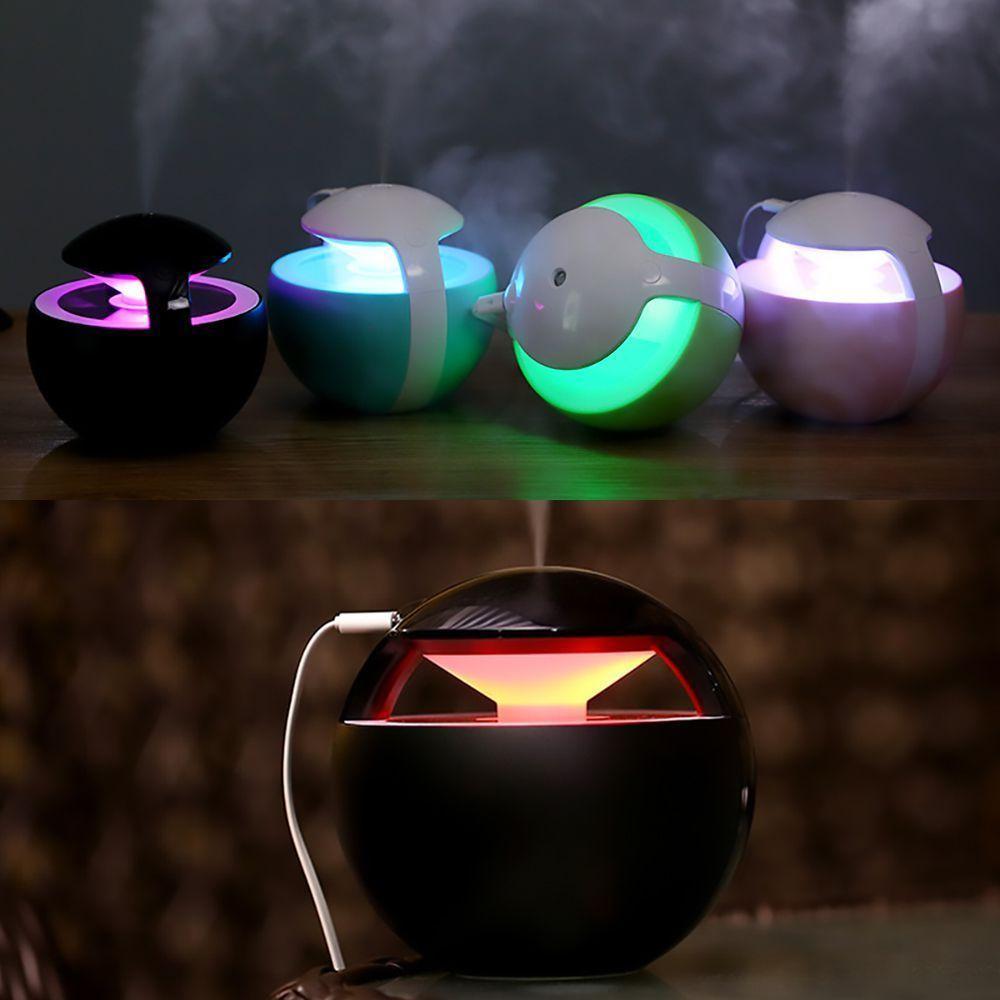 Umidificador Ar Mini Difusor Aroma Elétrico 130Ml Usb Rosa -99Esp - 3