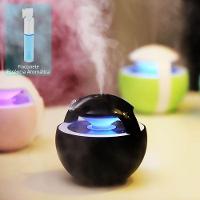 Umidificador De Ar Ultrassônico Night Preto 450ml C. Flaconete De Essência 2,5ml Esp Preto - 1