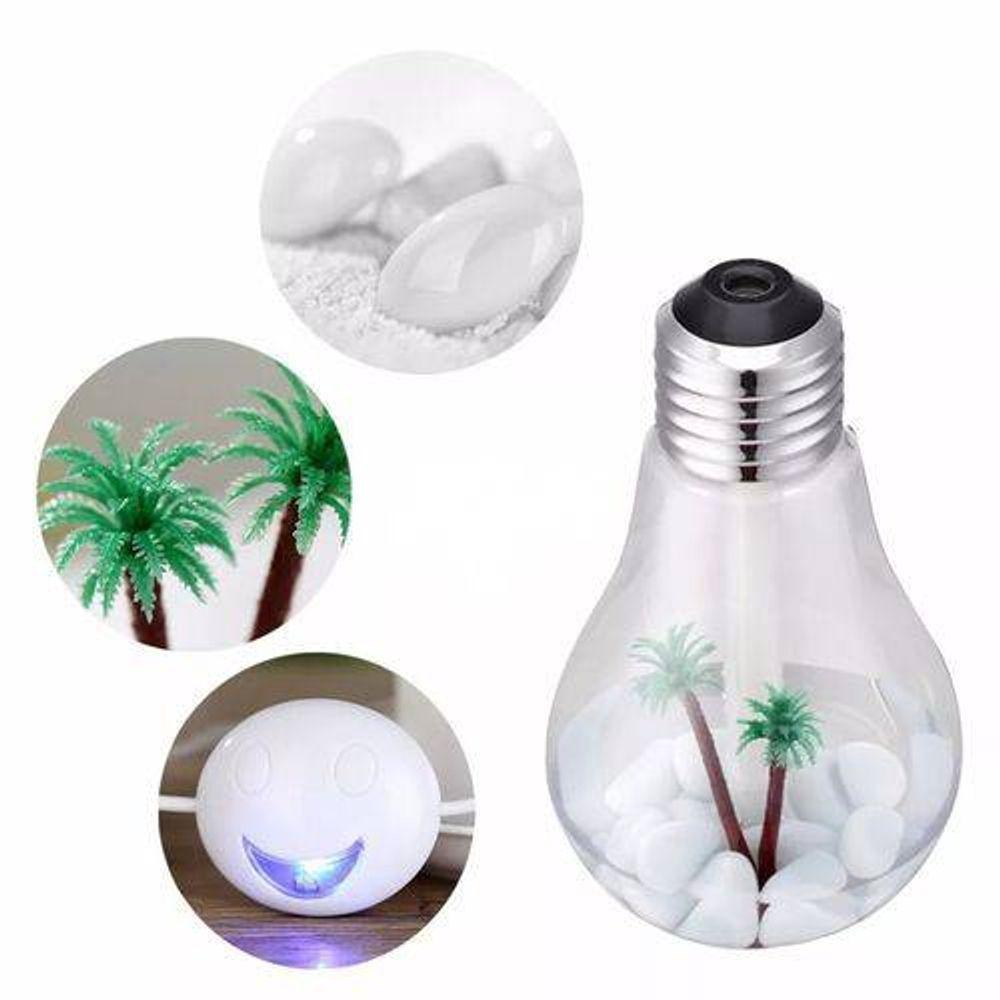 Umidificador Ambiente Ar Luz Led Usb Luminária Lâmpada Difusor - 1