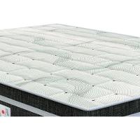 Cama Box Solteiro: Colchão Molas Bonnel Orthoflex Venezia + Base Crc Suede Black(78X188) - 5