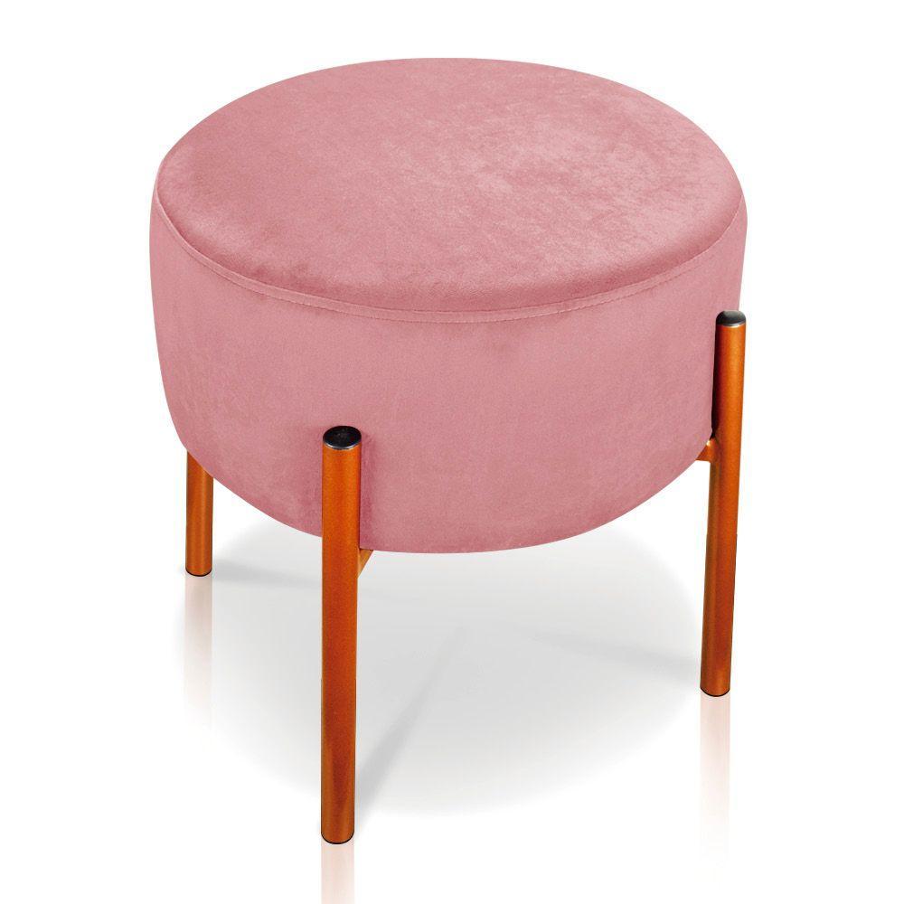 Puff Iron Suede Base Cobre Palito Rose - 4