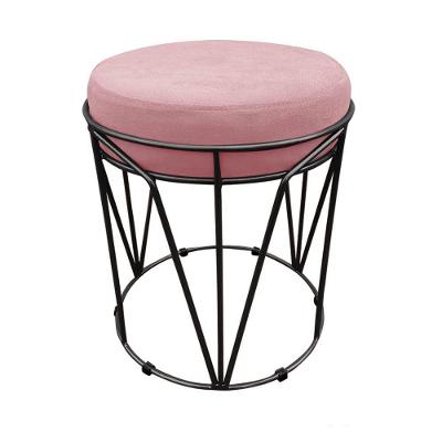 Puff Babu Suede Base Preto Rose