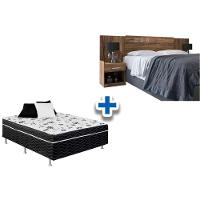 Cama Box Casal Conjugada Ortopédico + Cabeceira Plus Demolição - 1