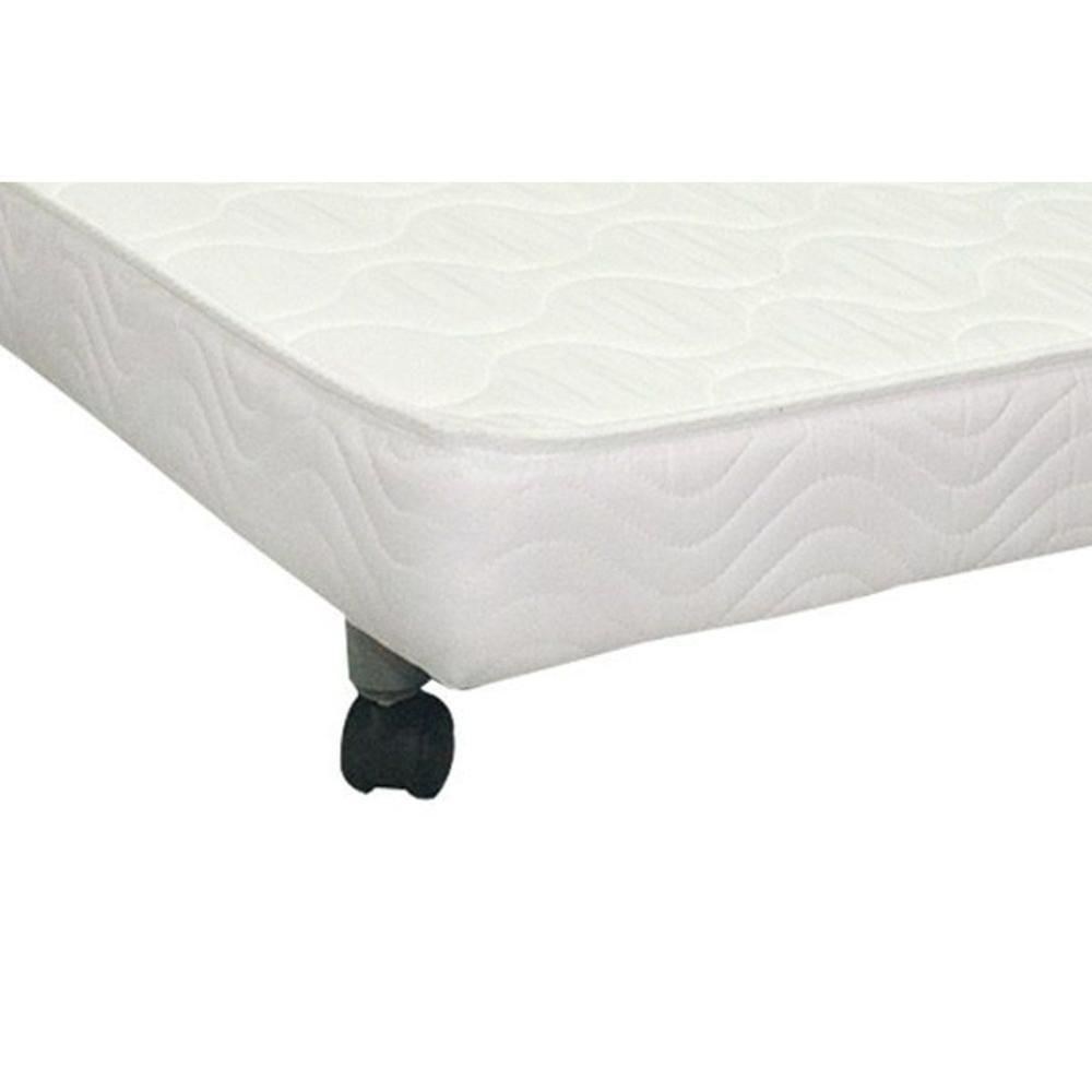 Cama Box c/Auxiliar Solteiro: Colchão Ortobom SuperPocket Freedom Visco + Base CRC Courano Branco(88x188) - 9