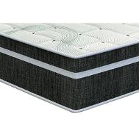 Cama Box Baú Casal: Colchão Molas Bonnel Orthoflex Venezia + Base CRC Suede Black(138x188) - 3