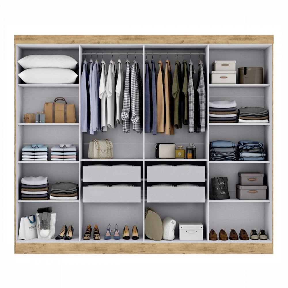 Guarda Roupa Casal Paris 8 Portas Mdp Cappuccino Onix Maxel Cappuccino/onix - 3