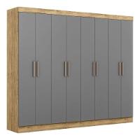 Guarda Roupa Casal Paris 8 Portas Mdp Cappuccino Onix Maxel Cappuccino/onix - 1