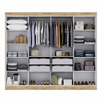 Guarda Roupa Casal Paris 8 Portas Mdp Cappuccino Onix Maxel Cappuccino/onix - 3