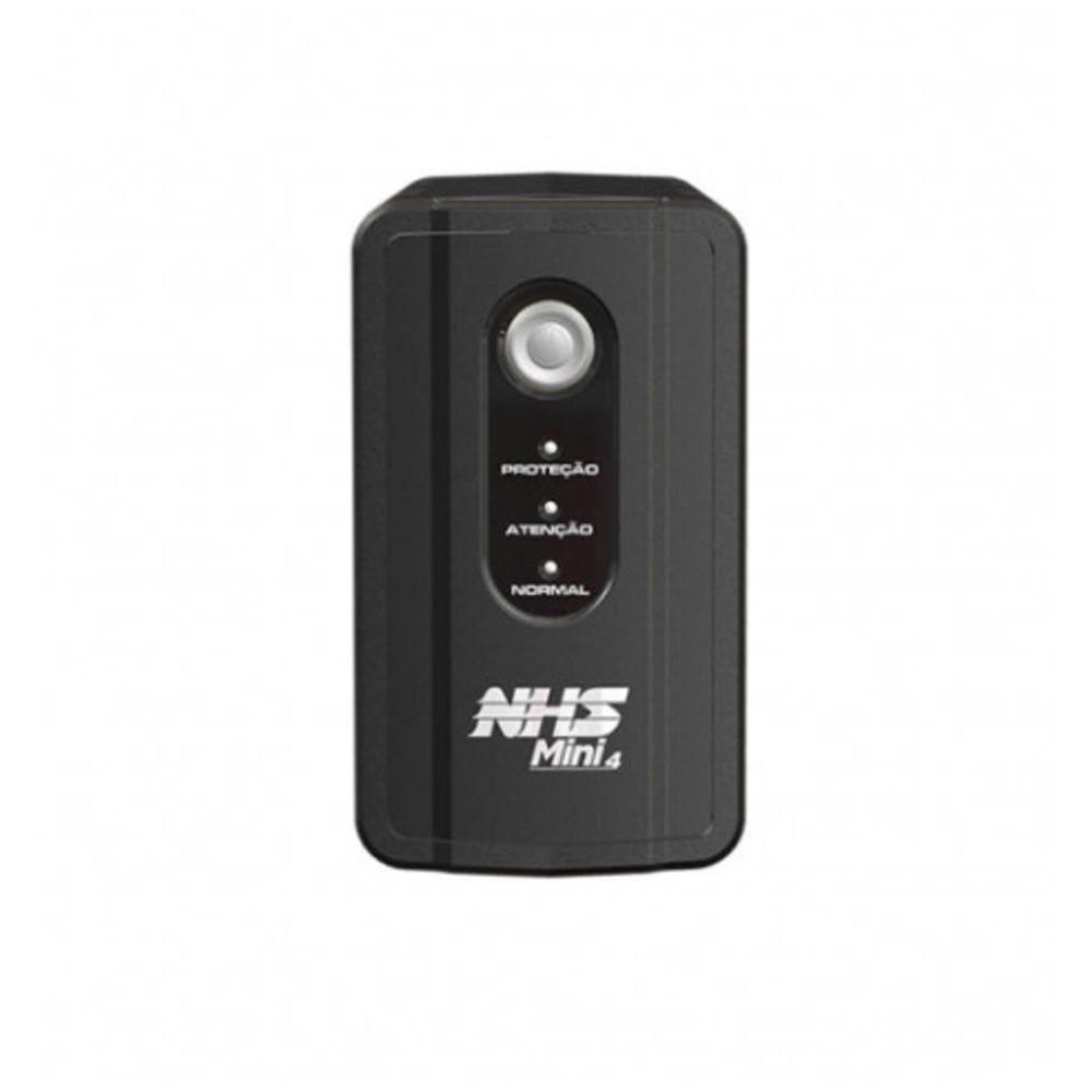 Nobreak Mini 4 600va Memória Flash Interna Nhs Preto Bivolt - 1