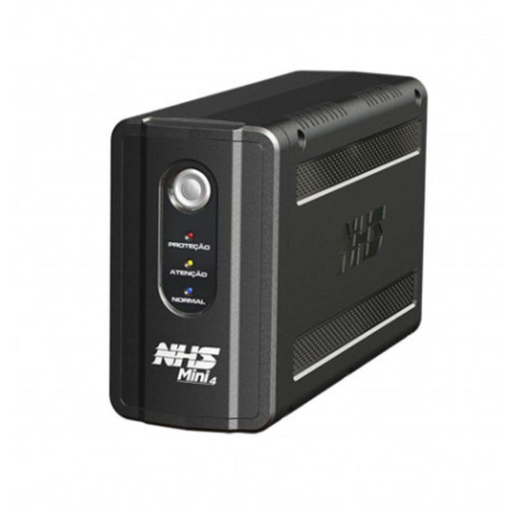 Nobreak Mini 4 600va Memória Flash Interna Nhs Preto Bivolt - 2