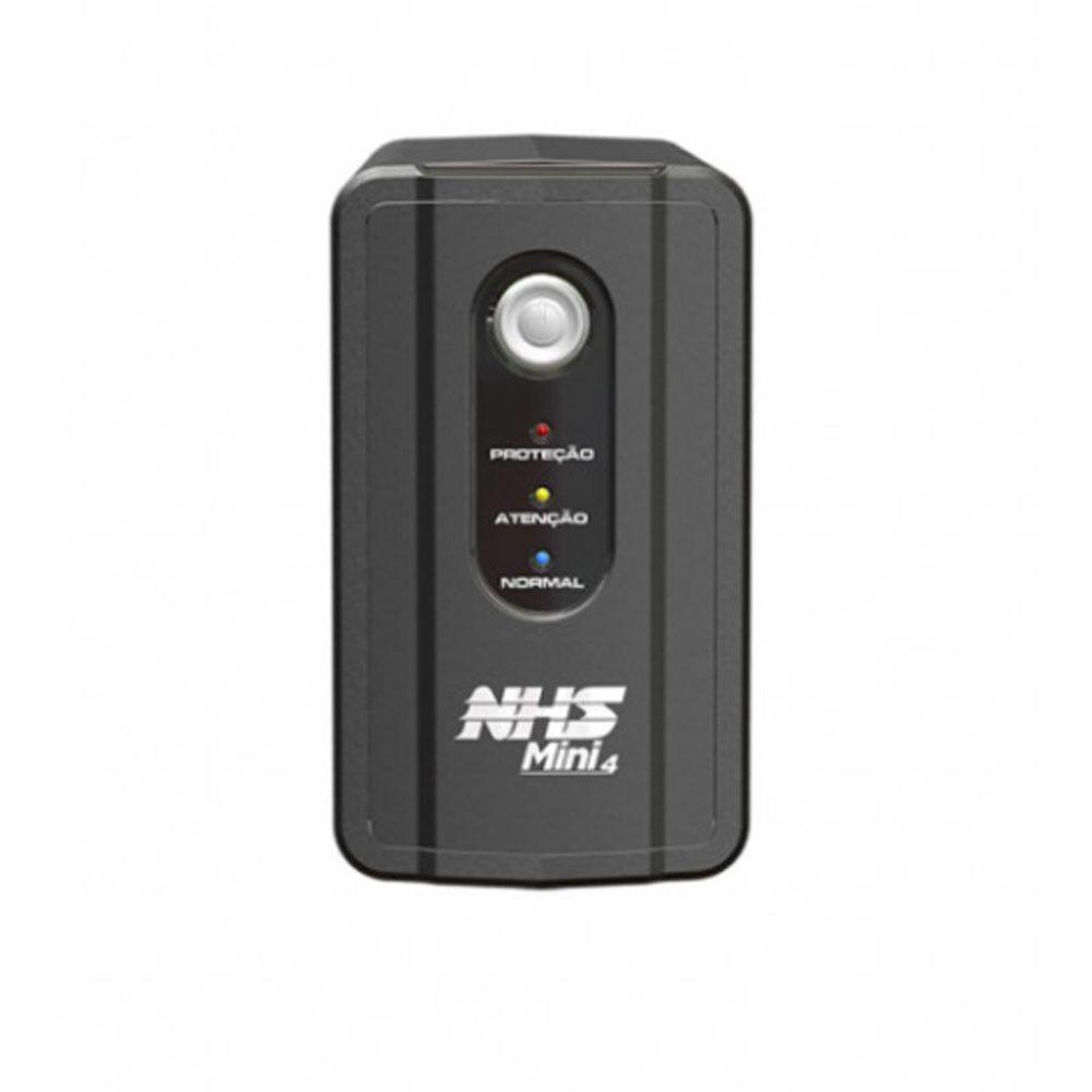 Nobreak Mini 4 600va Memória Flash Interna Nhs Preto Bivolt - 3
