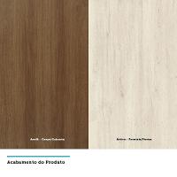 Guarda Roupa De Canto 8 Portas Avelã Rústico Com Ártico - 2