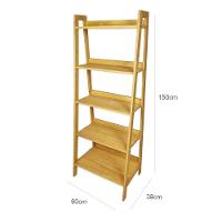 Estante Tipo Escada Pipa 5 Prat 150A X 60L X 38P Pinus Mel - 2