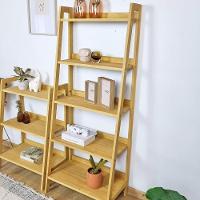 Estante Tipo Escada Pipa 5 Prat 150A X 60L X 38P Pinus Mel - 6