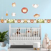 Kit 4 Faixas Decorativas Papel Parede E 5 Adesivos Infantil  - 3