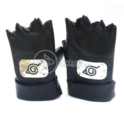 Luvas De Couro Kakashi Hatake Sensei Ninja Que Copia Naruto