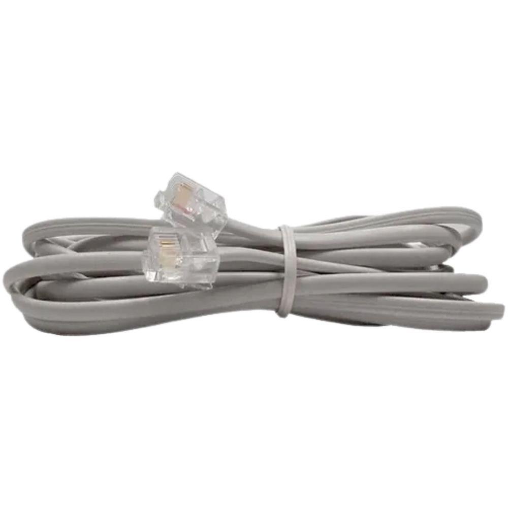 Fio Telefonico Cabo Rj11 Extensao Telefone Fixo 3M - 4