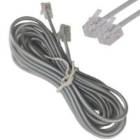 Fio Telefonico Cabo Rj11 Extensao Telefone Fixo 3M - 2