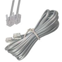 Fio Telefonico Cabo Rj11 Extensao Telefone Fixo 3M - 3