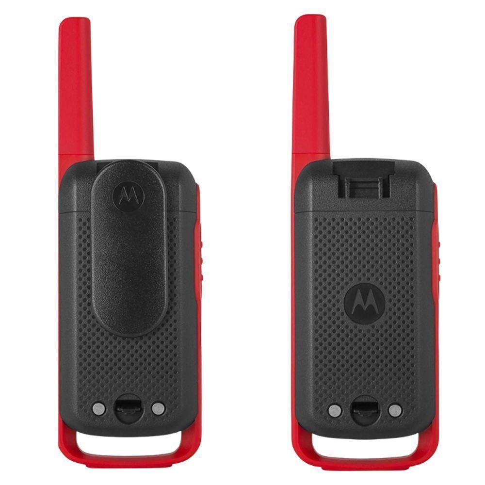 Kit 6x Rádio Comunicador Motorola T210br 32km Ht Talkabout - 4