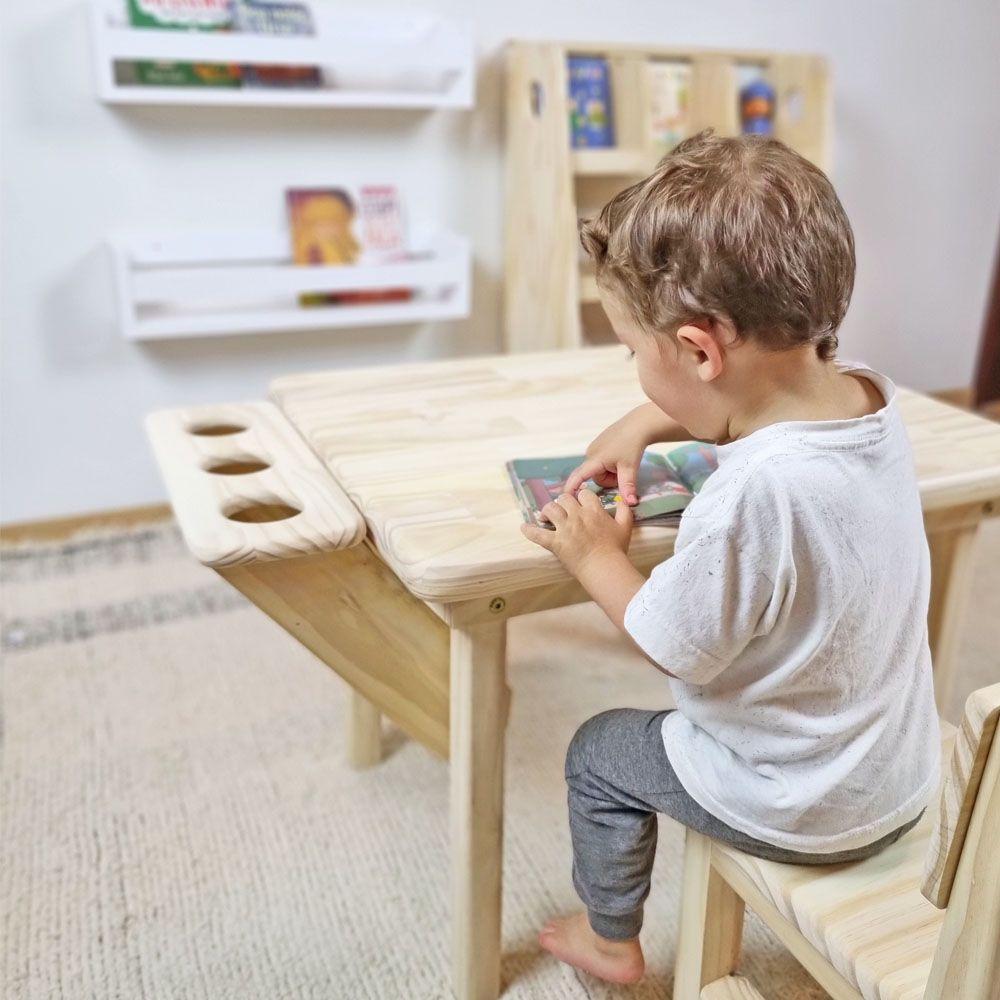 Mesa com Cadeira Infantil Alecrim 50A x 84L x 55P Cor NATURAL - 2