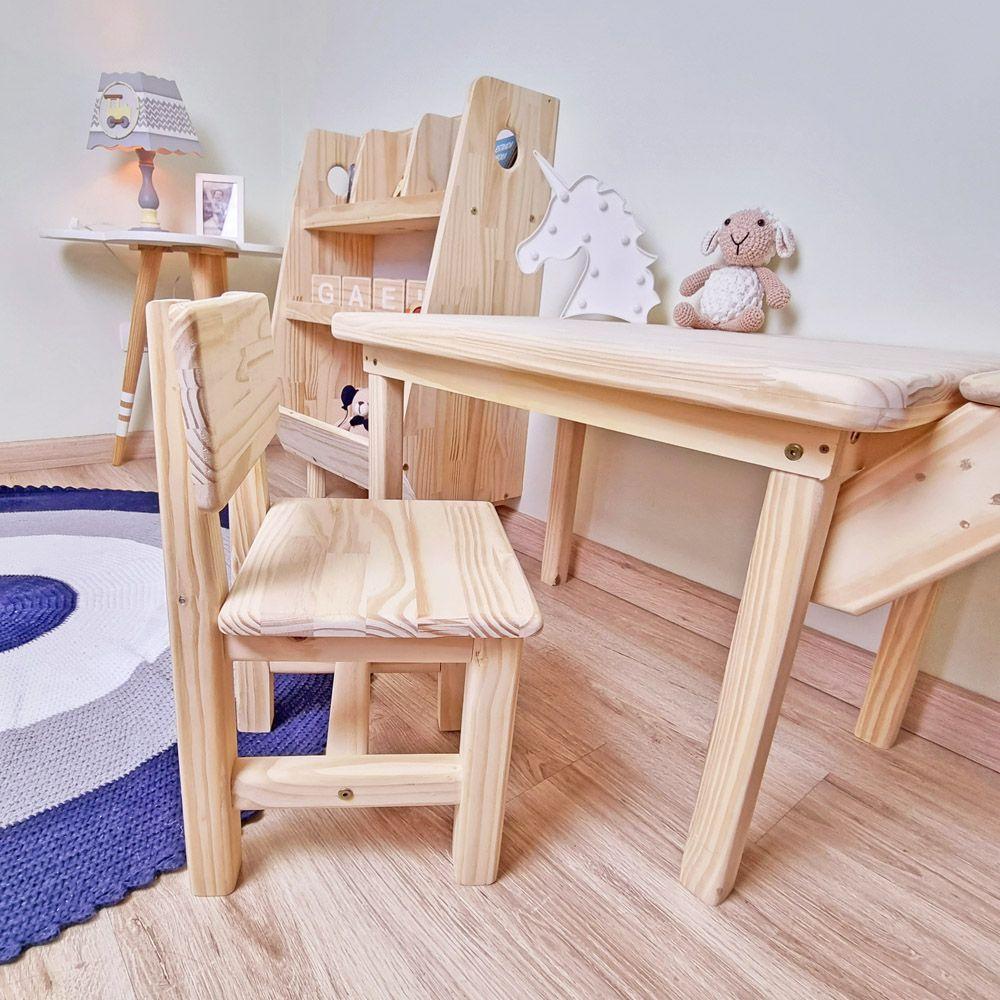 Mesa com Cadeira Infantil Alecrim 50A x 84L x 55P Cor NATURAL - 5