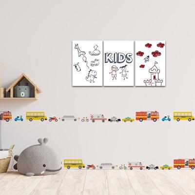 Adesivo De Parede Decorativo Infantil Carrinhos