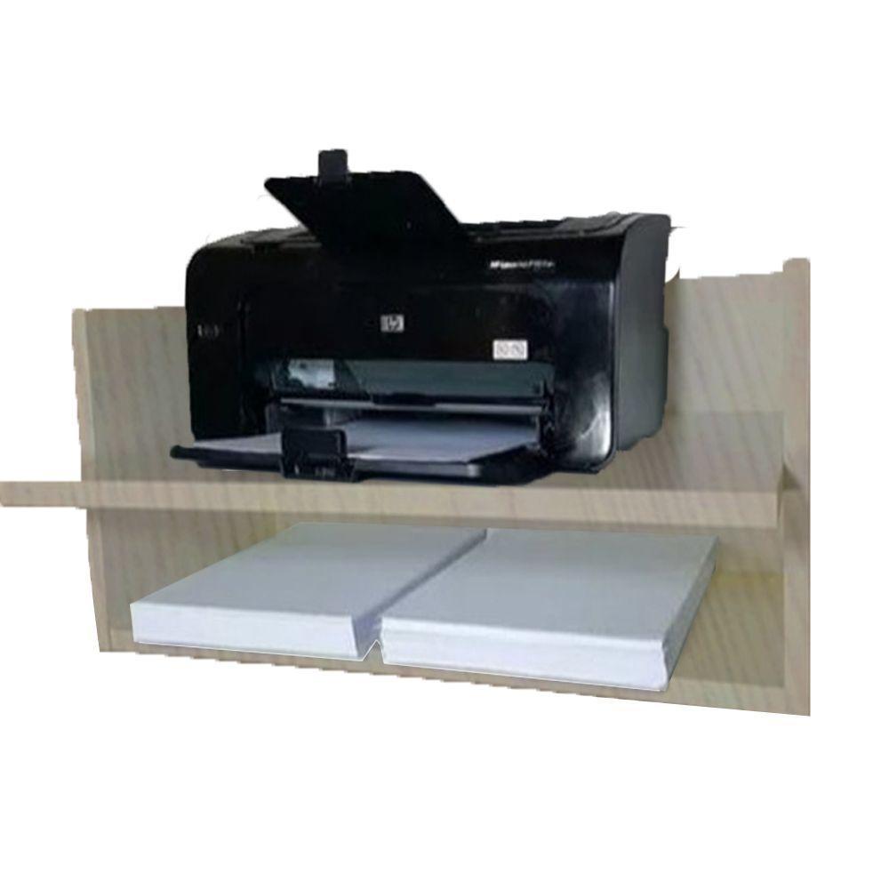 Suporte Para Impressora Com Nicho Madeirado Em Mdf - 1