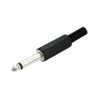Plug P10 Mono Plastico Preto Com Protetor - 1
