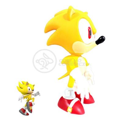 Boneco Action Figure Sonic Amarelo Articulado 23cm