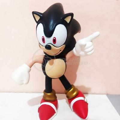 Boneco Action Figure Shadow Sonic Black Preto Articulado 23cm