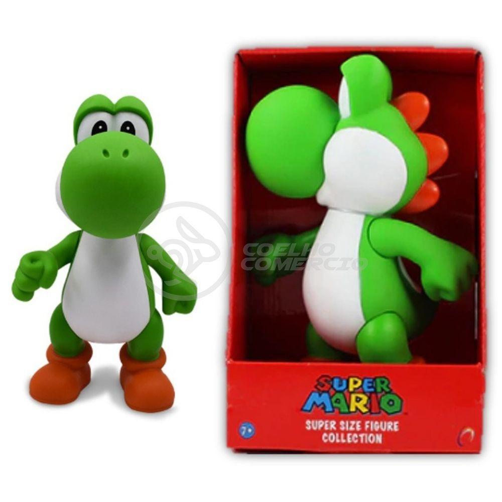 Boneco Action Figure Yoshi Grande Super Size 26Cm - Mario - 9