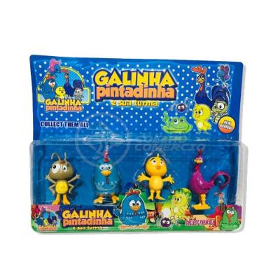 Cartela 4 Bonecos Infantil Galinha Pintadinha E Sua Turma