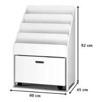 Estante De Livros Com Baú Ravena 100% Mdf - 2