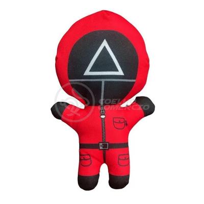 Boneco De Pelucia Squid Game Round 6 Vermelho 26Cm Triangulo