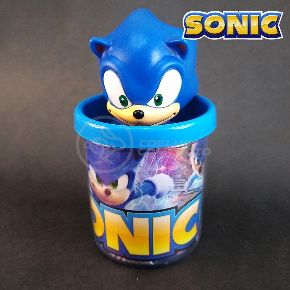 Kit Boneco Colecion. Sonic Azul Sega 15Cm + Caneca - 7