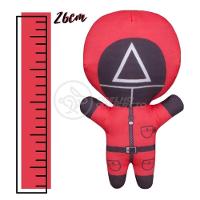 Boneco De Pelucia Squid Game Round 6 Vermelho 26Cm Triangulo
