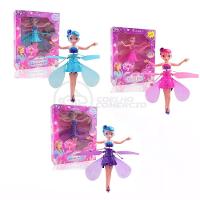 Boneco Princesa Aerocraft Fada Voadora Azul 19Cm C/ Luz - 5