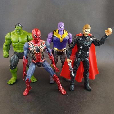 Kit 4x Bonecos Articulados 17cm Action Figure Vingadore Nº8