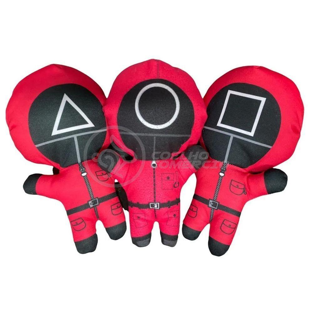 Boneco De Pelucia Squid Game Round 6 Vermelho 26Cm - 4