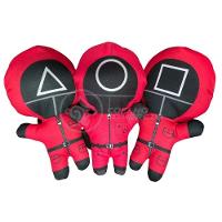 Boneco De Pelucia Squid Game Round 6 Vermelho 26Cm